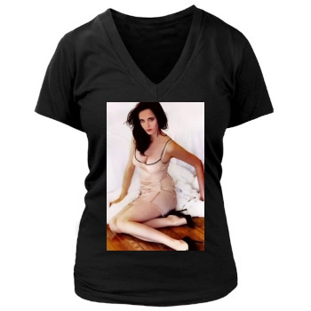 Eva Green Women's Deep V-Neck TShirt