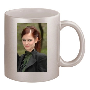 Eva Green 11oz Metallic Silver Mug