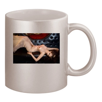 Eva Green 11oz Metallic Silver Mug