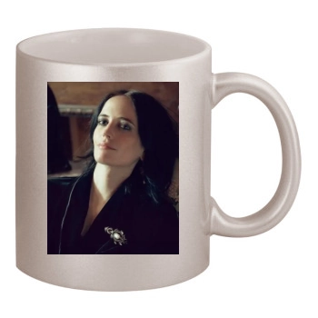 Eva Green 11oz Metallic Silver Mug