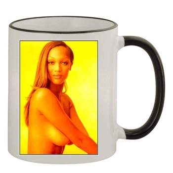 Tyra Banks 11oz Colored Rim & Handle Mug