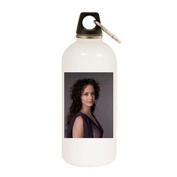 Eva Green White Water Bottle With Carabiner