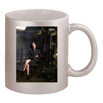 Eva Green 11oz Metallic Silver Mug