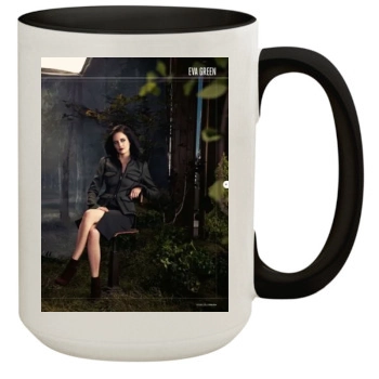 Eva Green 15oz Colored Inner & Handle Mug