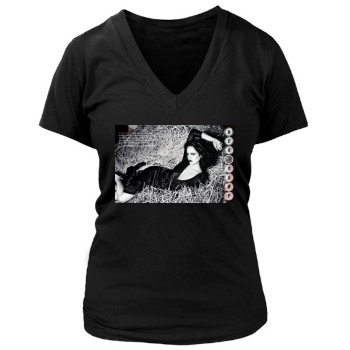 Eva Green Women's Deep V-Neck TShirt