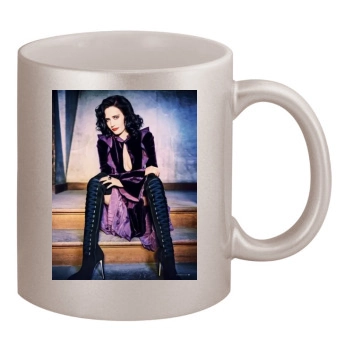 Eva Green 11oz Metallic Silver Mug