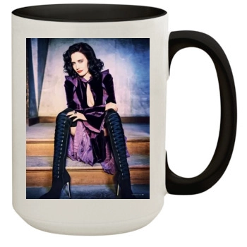 Eva Green 15oz Colored Inner & Handle Mug