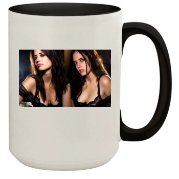 Eva Green 15oz Colored Inner & Handle Mug