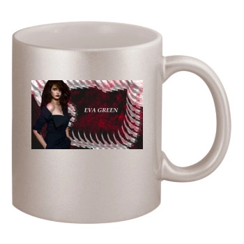 Eva Green 11oz Metallic Silver Mug