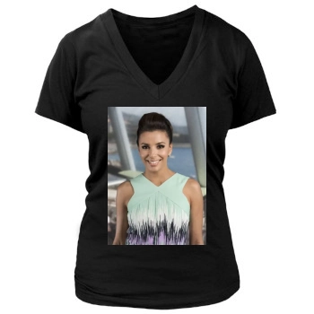 Eva Longoria Women's Deep V-Neck TShirt