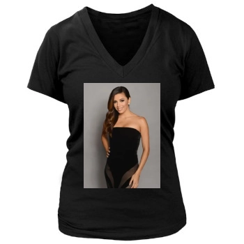 Eva Longoria Women's Deep V-Neck TShirt