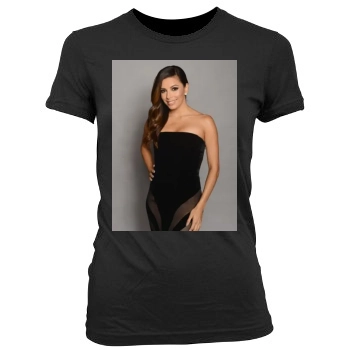 Eva Longoria Women's Junior Cut Crewneck T-Shirt