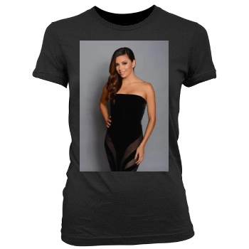 Eva Longoria Women's Junior Cut Crewneck T-Shirt