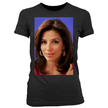 Eva Longoria Women's Junior Cut Crewneck T-Shirt