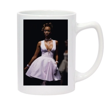 Tyra Banks 14oz White Statesman Mug