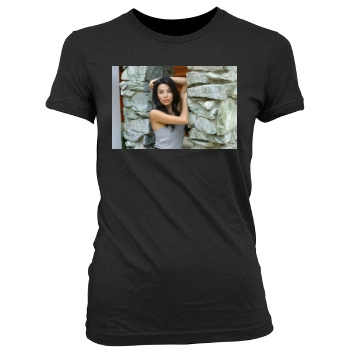 Eva Longoria Women's Junior Cut Crewneck T-Shirt