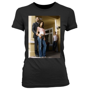 Eva Longoria Women's Junior Cut Crewneck T-Shirt