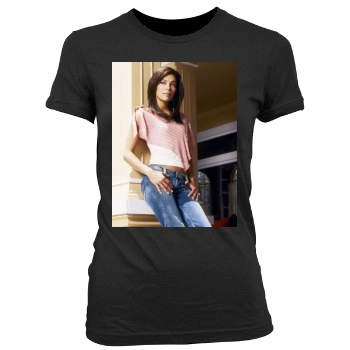 Eva Longoria Women's Junior Cut Crewneck T-Shirt