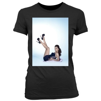 Eva Longoria Women's Junior Cut Crewneck T-Shirt