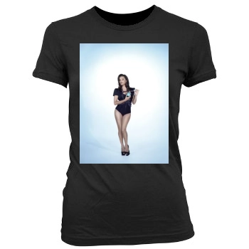 Eva Longoria Women's Junior Cut Crewneck T-Shirt