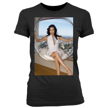 Eva Longoria Women's Junior Cut Crewneck T-Shirt