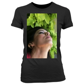 Eva Longoria Women's Junior Cut Crewneck T-Shirt