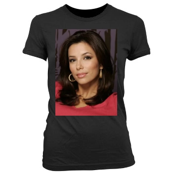 Eva Longoria Women's Junior Cut Crewneck T-Shirt