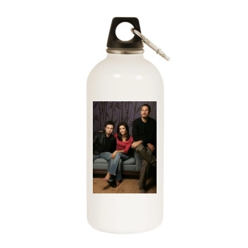 Eva Longoria White Water Bottle With Carabiner