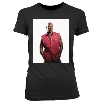 Tyrese Gibson Women's Junior Cut Crewneck T-Shirt