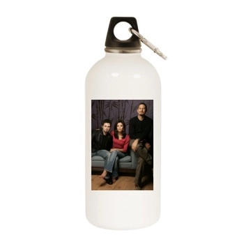 Eva Longoria White Water Bottle With Carabiner