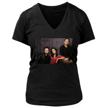 Eva Longoria Women's Deep V-Neck TShirt