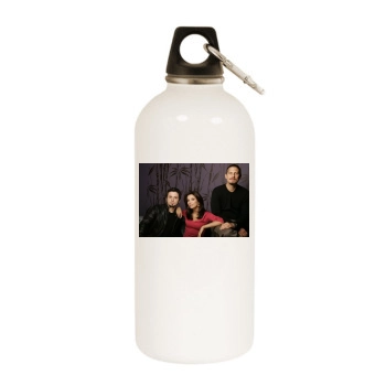 Eva Longoria White Water Bottle With Carabiner