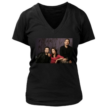 Eva Longoria Women's Deep V-Neck TShirt