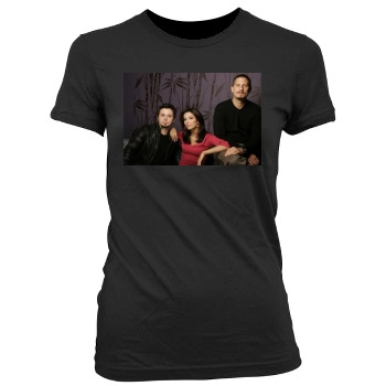 Eva Longoria Women's Junior Cut Crewneck T-Shirt