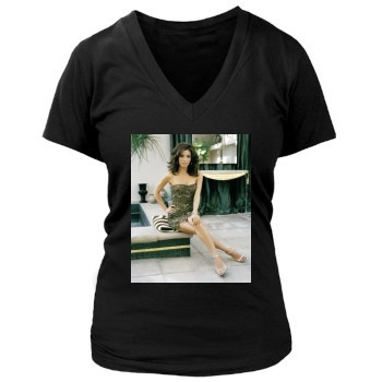 Eva Longoria Women's Deep V-Neck TShirt