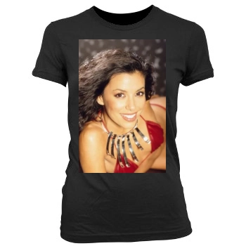 Eva Longoria Women's Junior Cut Crewneck T-Shirt