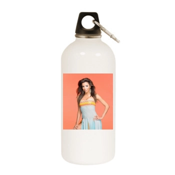 Eva Longoria White Water Bottle With Carabiner