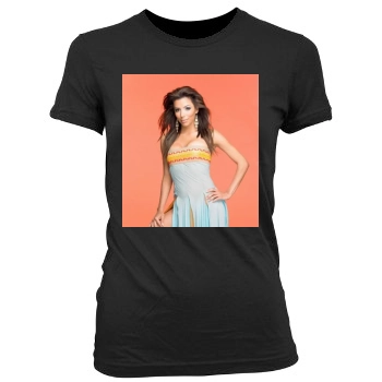 Eva Longoria Women's Junior Cut Crewneck T-Shirt