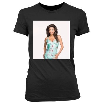 Eva Longoria Women's Junior Cut Crewneck T-Shirt