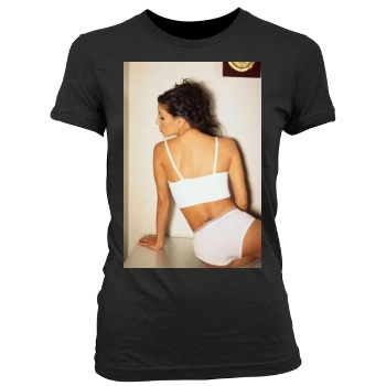 Eva Longoria Women's Junior Cut Crewneck T-Shirt