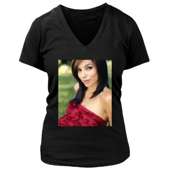 Eva Longoria Women's Deep V-Neck TShirt