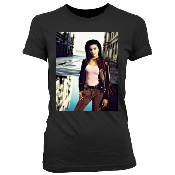 Eva Longoria Women's Junior Cut Crewneck T-Shirt