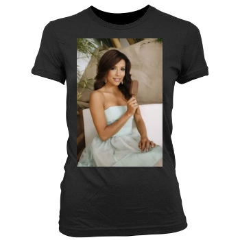 Eva Longoria Women's Junior Cut Crewneck T-Shirt