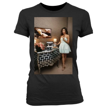 Eva Longoria Women's Junior Cut Crewneck T-Shirt