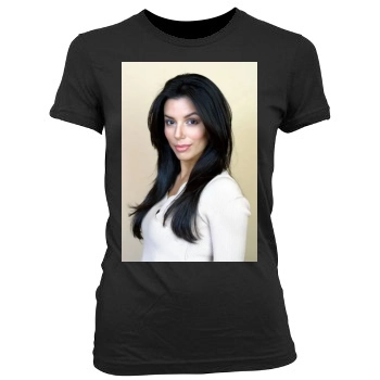 Eva Longoria Women's Junior Cut Crewneck T-Shirt