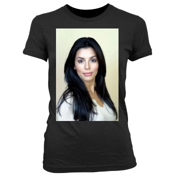 Eva Longoria Women's Junior Cut Crewneck T-Shirt