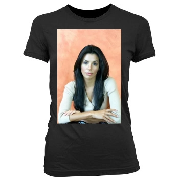 Eva Longoria Women's Junior Cut Crewneck T-Shirt