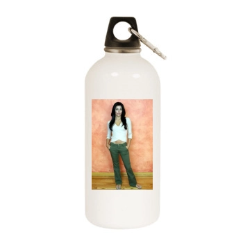 Eva Longoria White Water Bottle With Carabiner