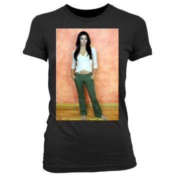 Eva Longoria Women's Junior Cut Crewneck T-Shirt