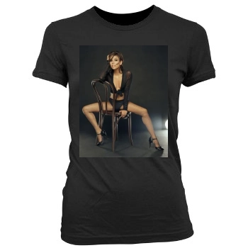 Eva Longoria Women's Junior Cut Crewneck T-Shirt